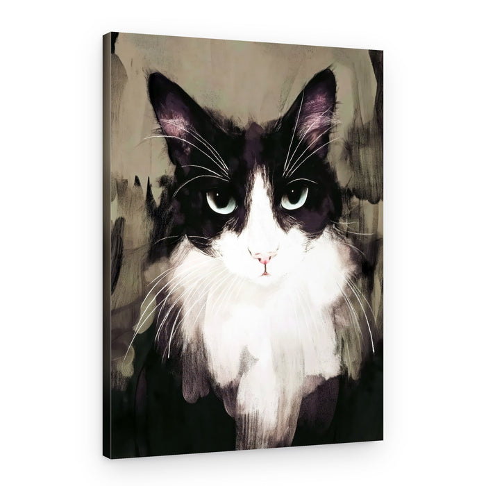 Intense Cat Gaze – Canvas Print
