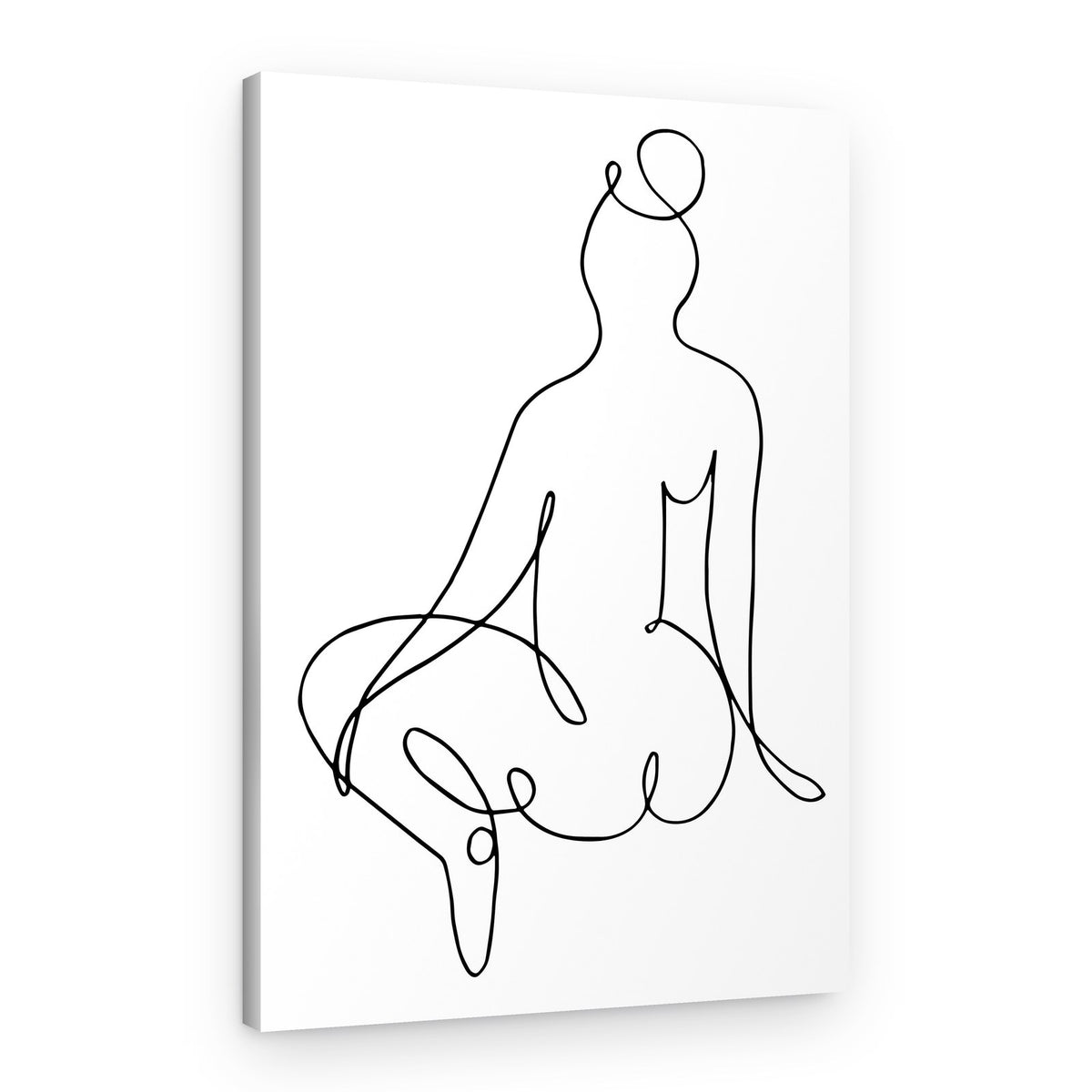 Minimalist Nude Figure – Canvas Print