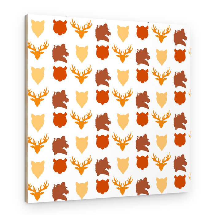 Rustic Animal Pattern – Canvas Print