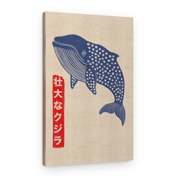 Grand Blue Whale – Canvas Print