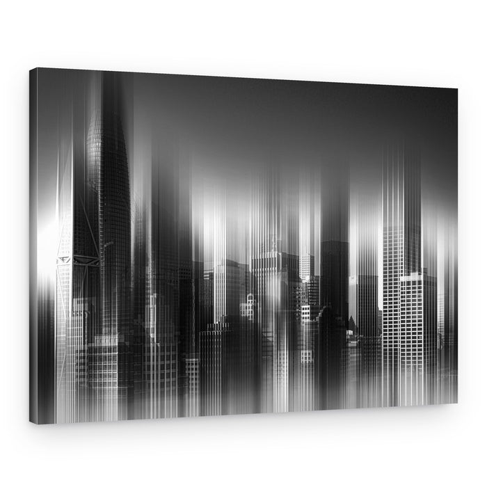 Dynamic City Abstract – Canvas Print