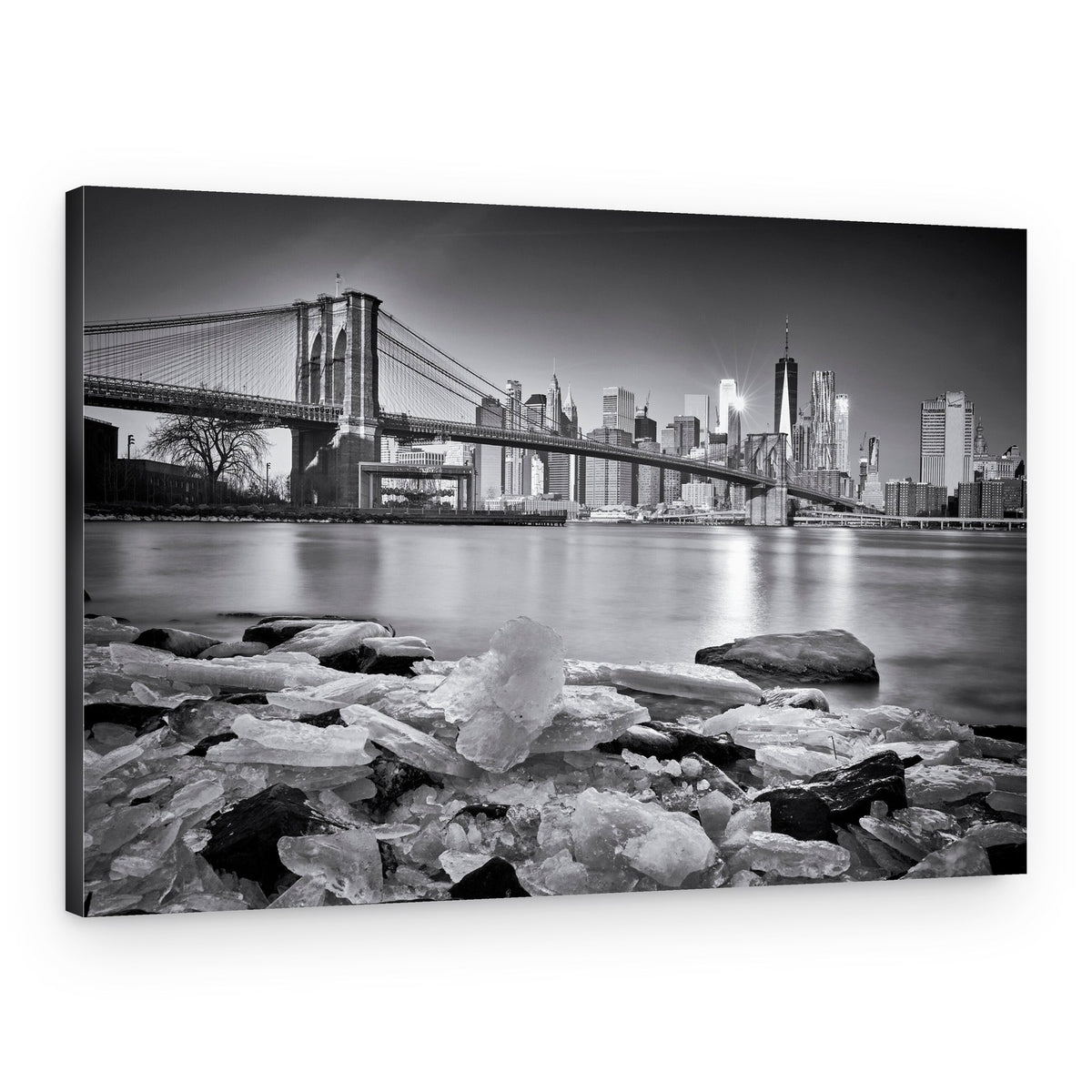 Brooklyn Bridge Winter View – Canvas Print
