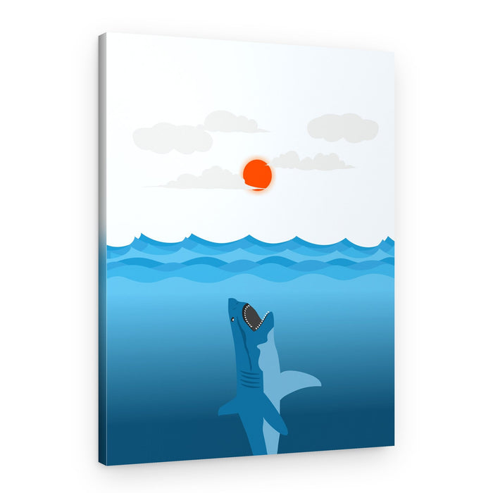 Leaping Ocean Shark – Canvas Print