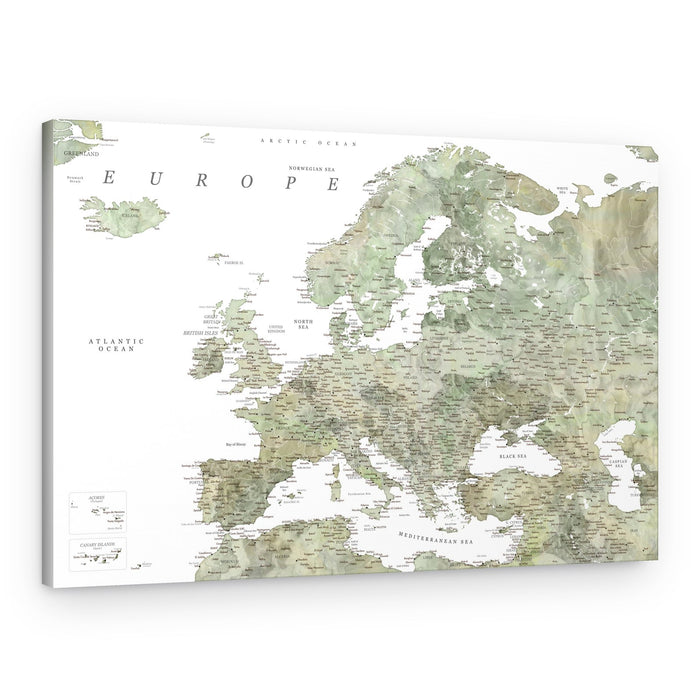 Vintage Europe Map – Canvas Print
