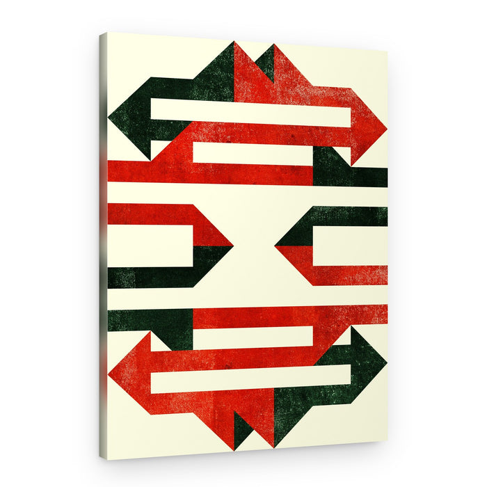 Interlocking Arrow Pattern – Canvas Print
