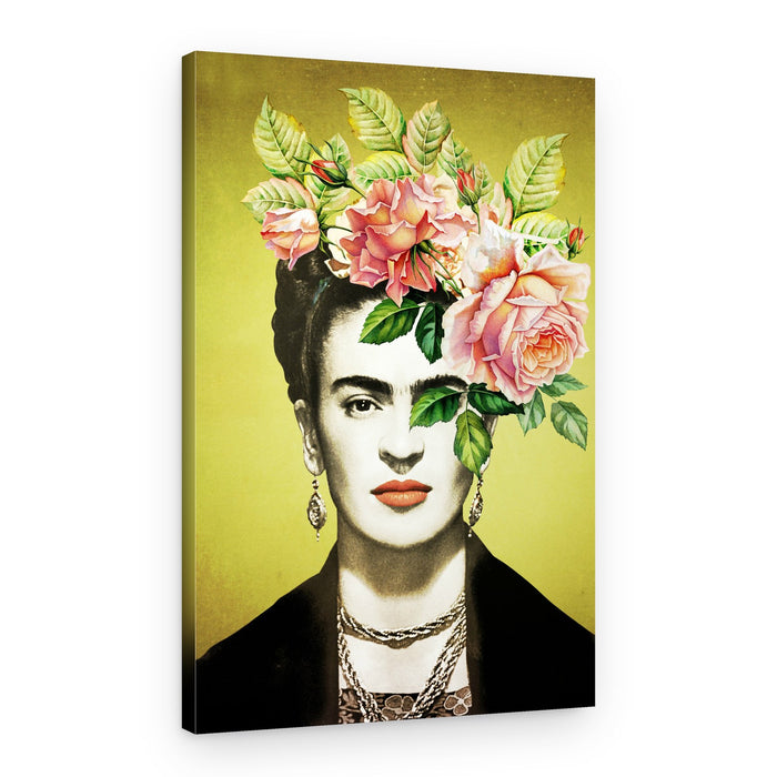 Woman With Rose Crown – Canvas Print