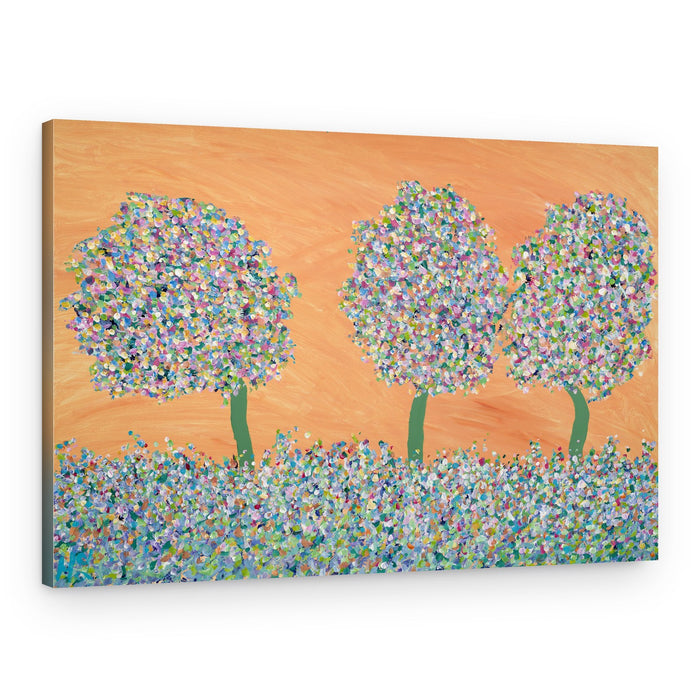 Colorful Dot Trees – Canvas Print