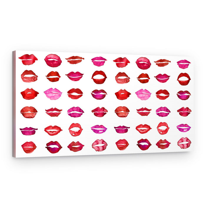 Watercolor Lips Collection – Canvas Print