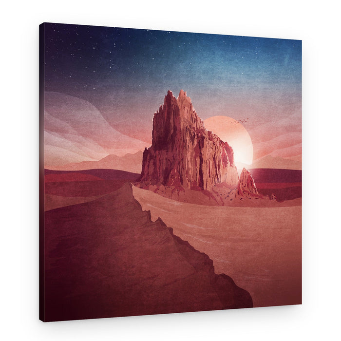 Desert Dawn Mirage – Canvas Print