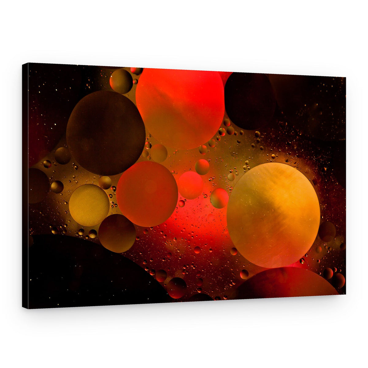 Glowing Liquid Orbs – Canvas Print