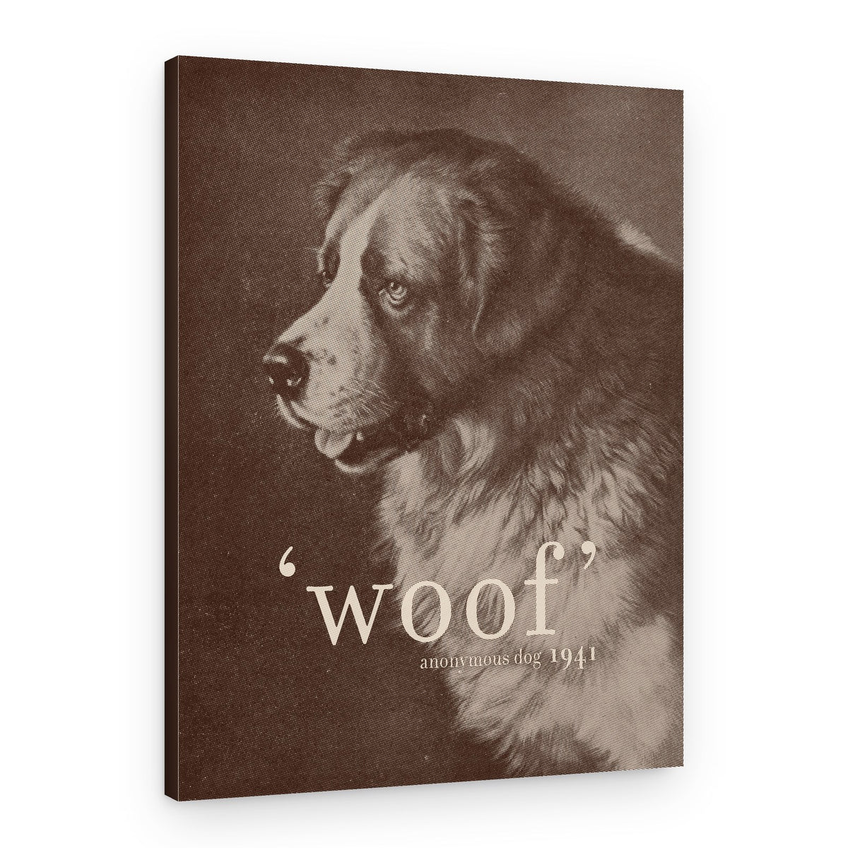 Noble Saint Bernard Woof – Canvas Print