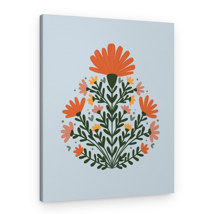 Bohemian Floral Cluster – Canvas Print