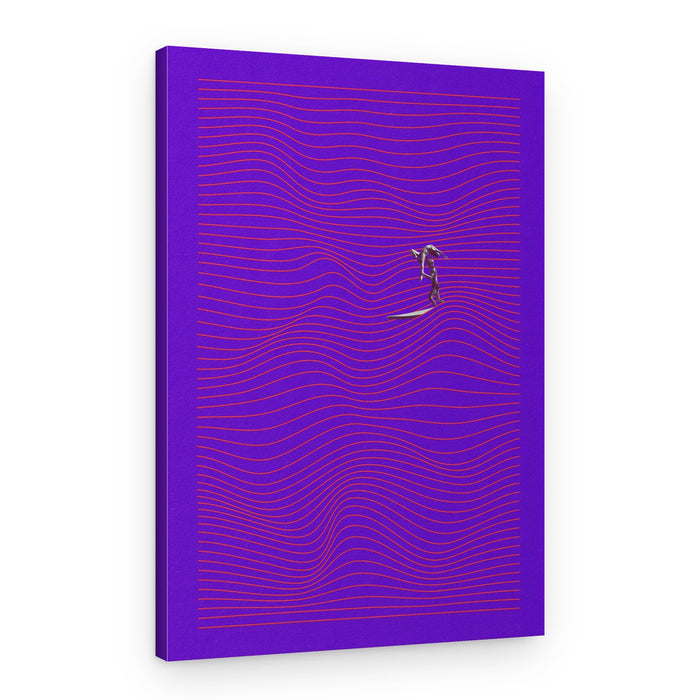 Purple Wave Ride – Canvas Print