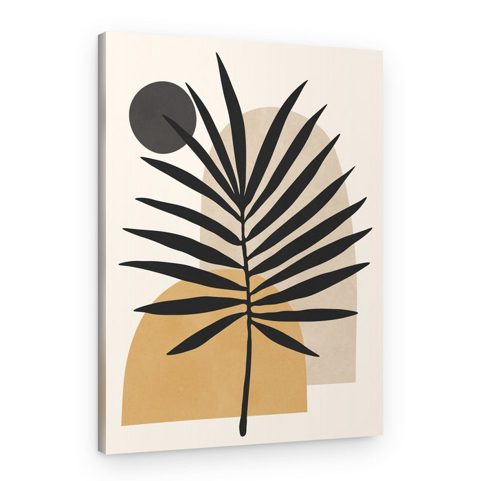 Boho Palm Leaf Abstract – Canvas Print