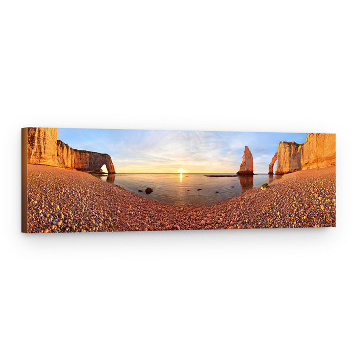Coastal Arches Golden Sunset – Canvas Print