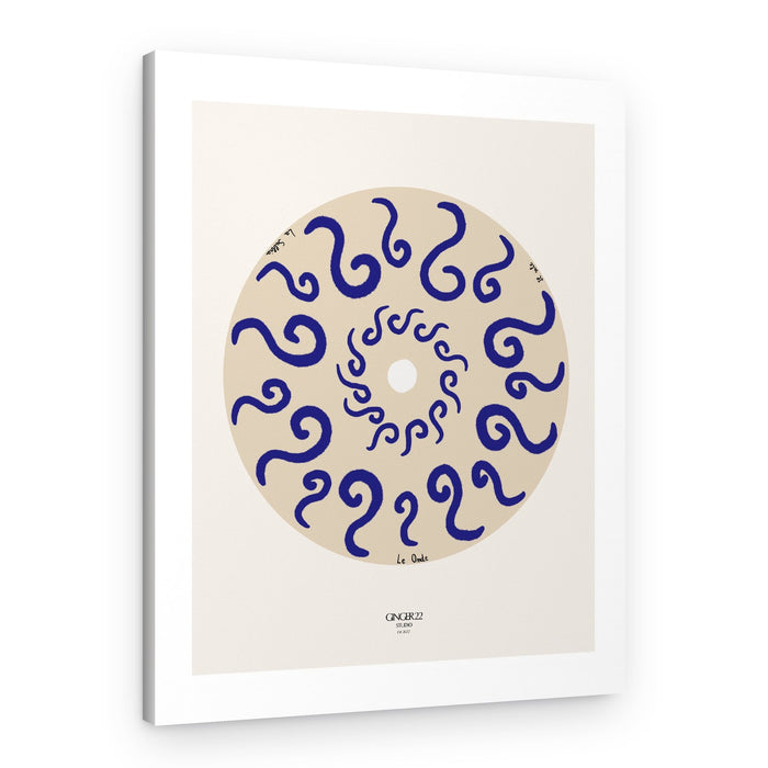 Oceanic Wave Circle – Canvas Print