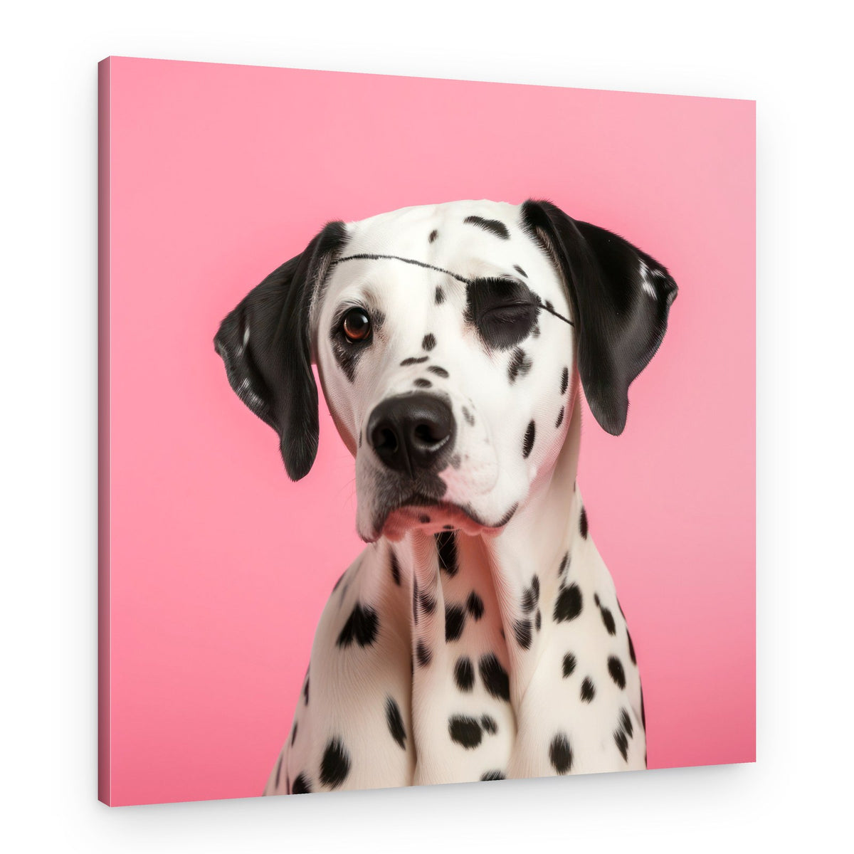 Winking Pirate Dalmatian – Canvas Print