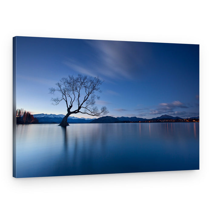 Lone Tree Blue Hour – Canvas Print