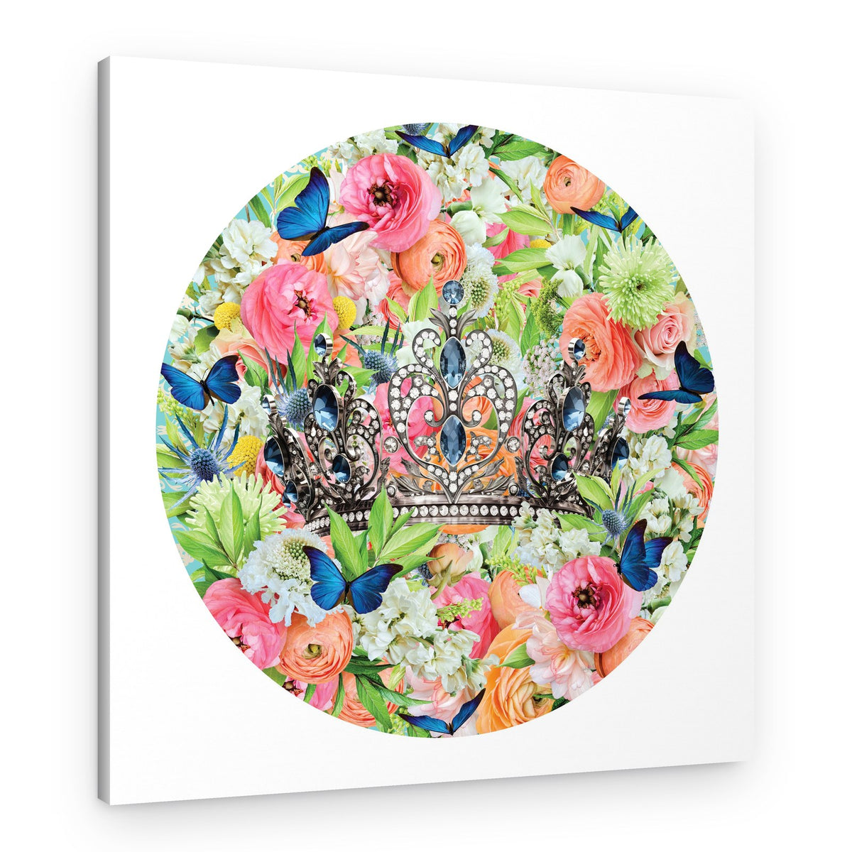 Majestic Floral Crown – Canvas Print