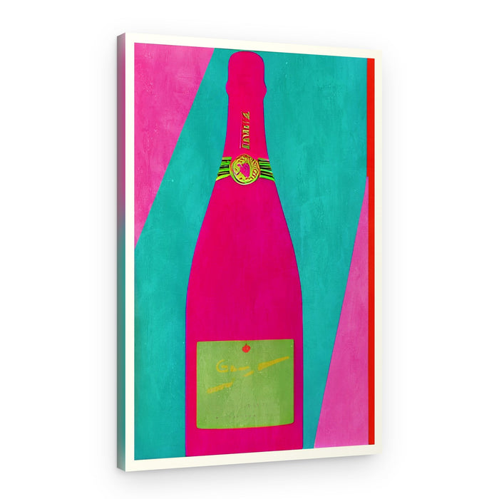 Pink Champagne Celebration – Canvas Print