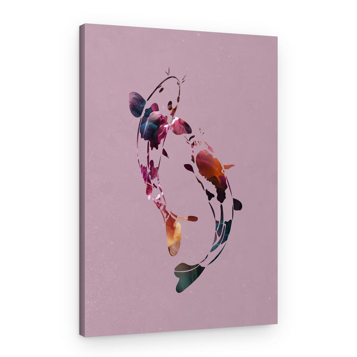 Elegant Koi Dance – Canvas Print