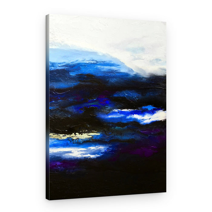 Deep Blue Abstraction – Canvas Print