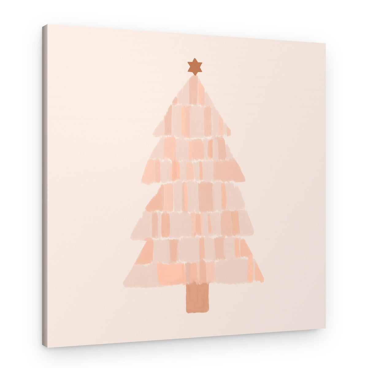 Soft Pastel Christmas Tree – Canvas Print