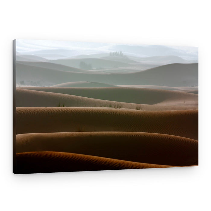 Layered Desert Dunes – Canvas Print