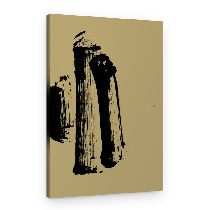 Zen Ink Brushstroke – Canvas Print