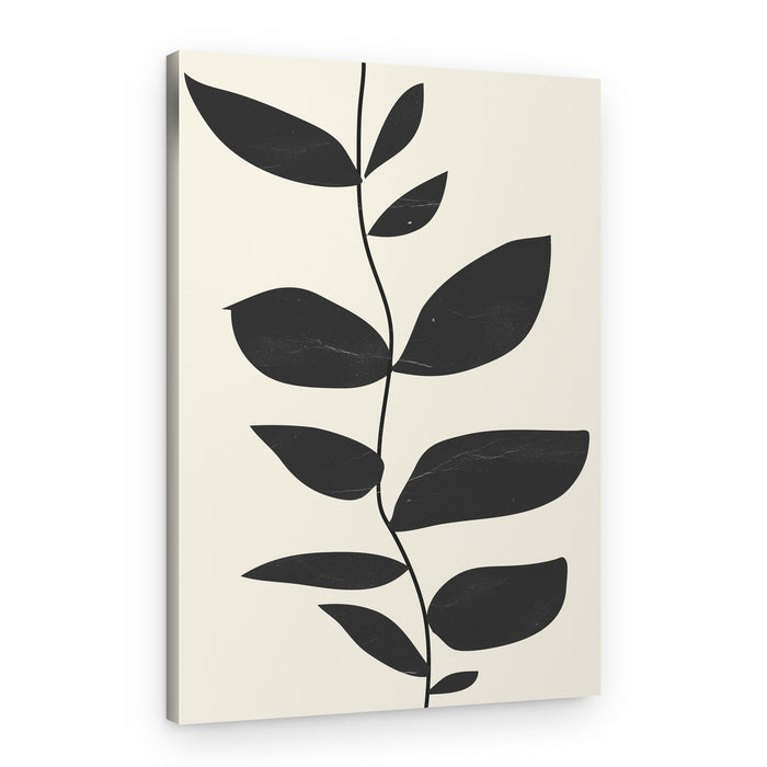 Modern Organic Leaves – Canvas Print