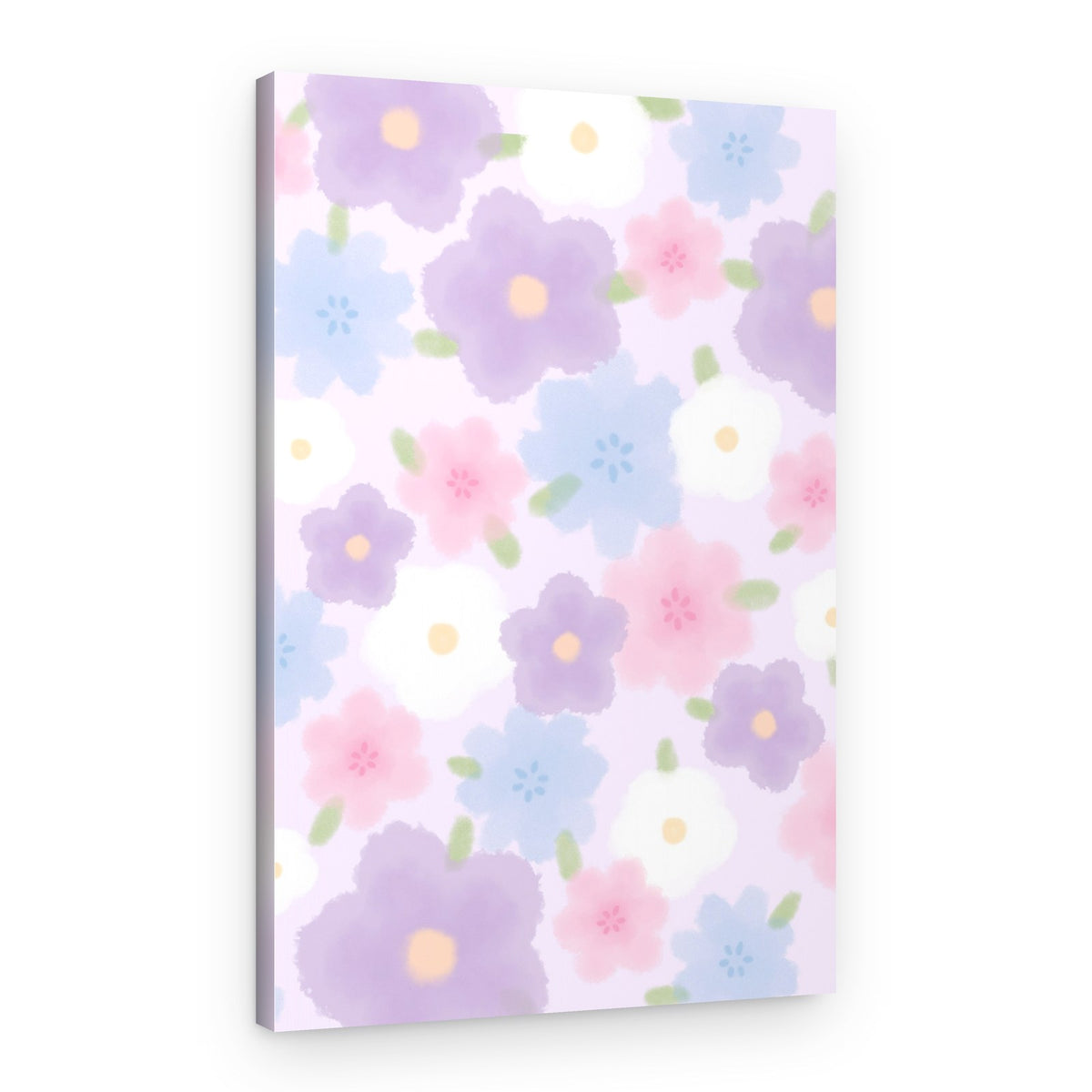 Gentle Pastel Flowers – Canvas Print