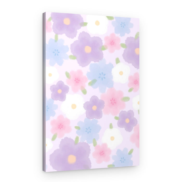 Gentle Pastel Flowers – Canvas Print