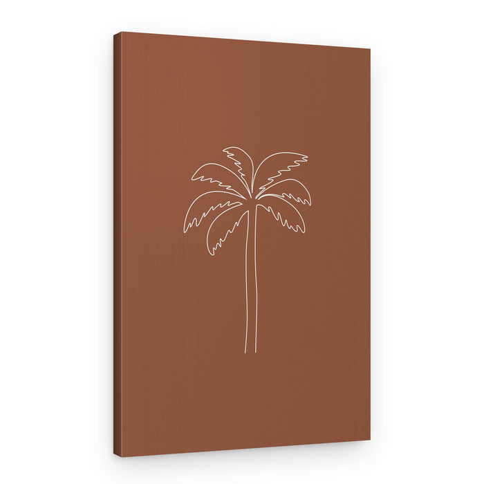 Minimal Tropical Palm – Canvas Print