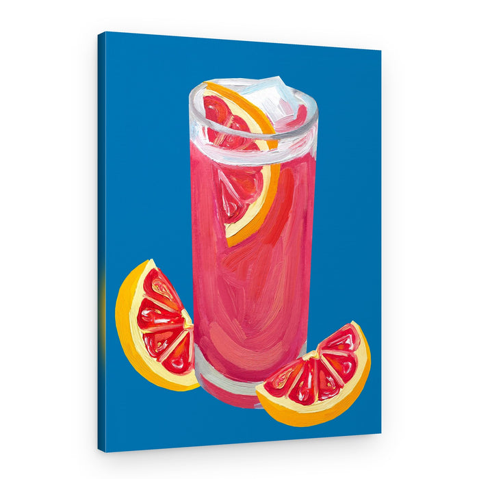 Pink Grapefruit Cocktail – Canvas Print