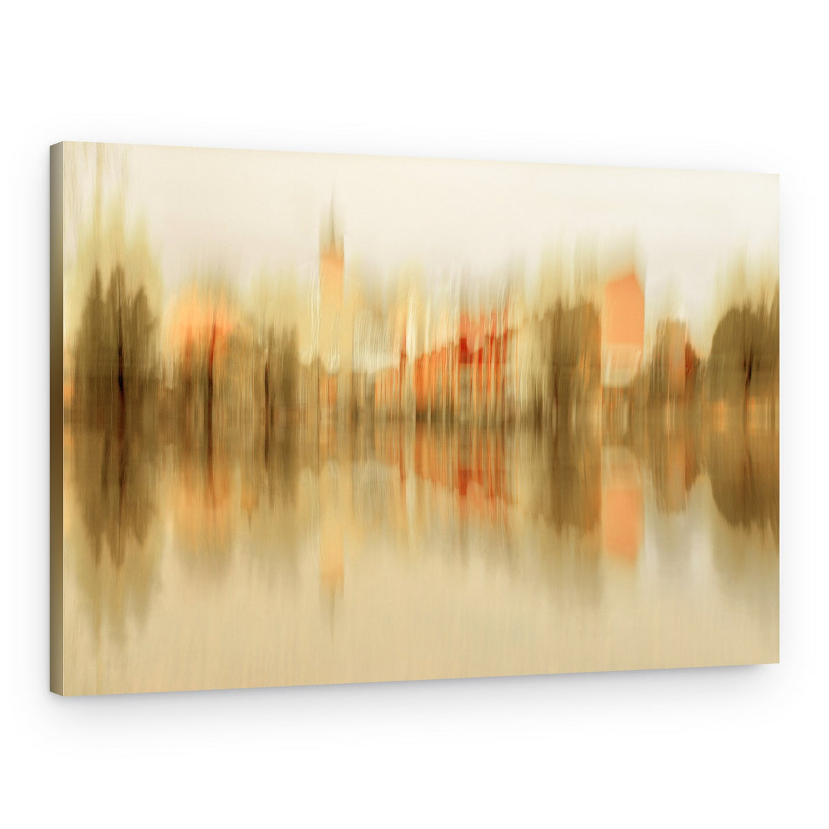 Blurred City Reflections – Canvas Print