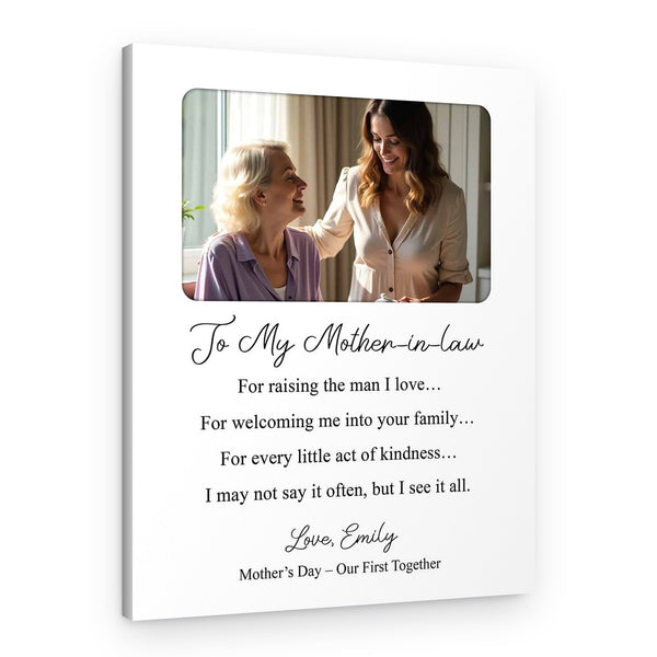 Mother-in-Law Photo Canvas – First Mother’s Day Gift