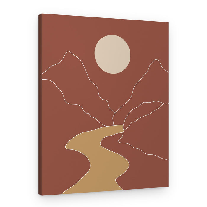 Serene Desert Landscape – Canvas Print