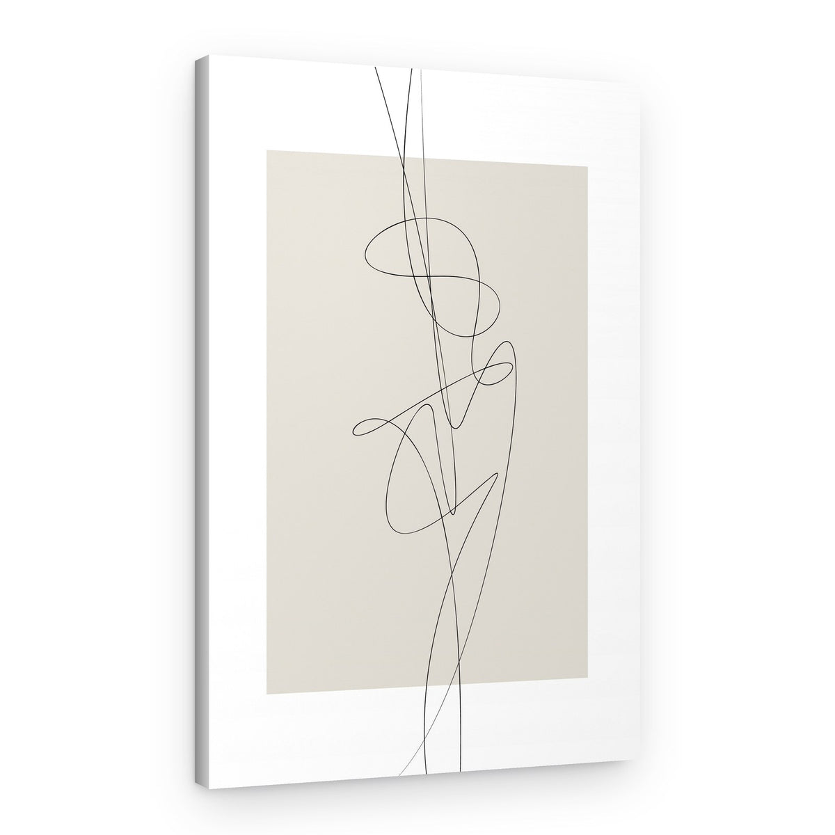 Modern Fluid Line Art – Canvas Print