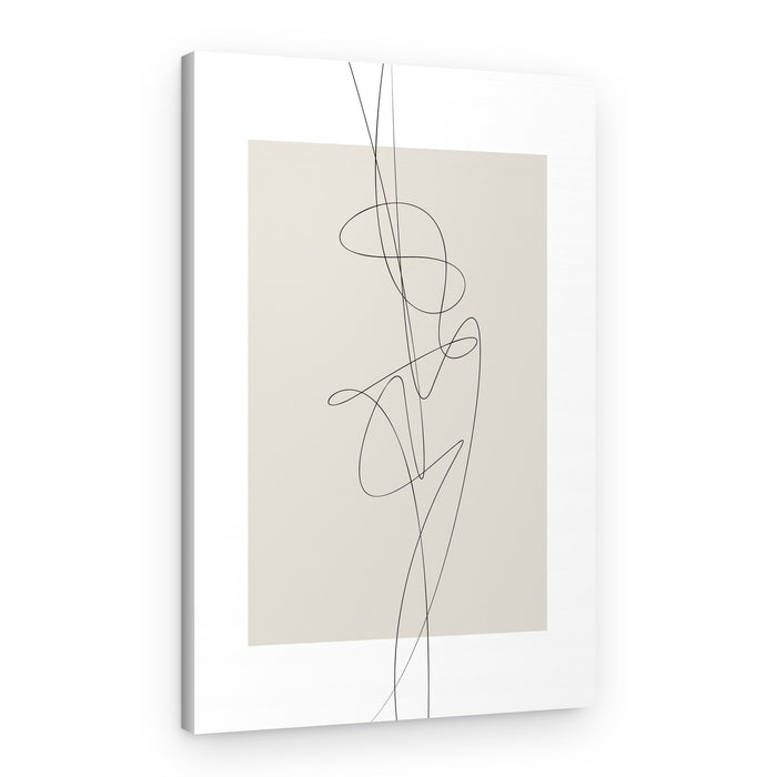 Modern Fluid Line Art – Canvas Print