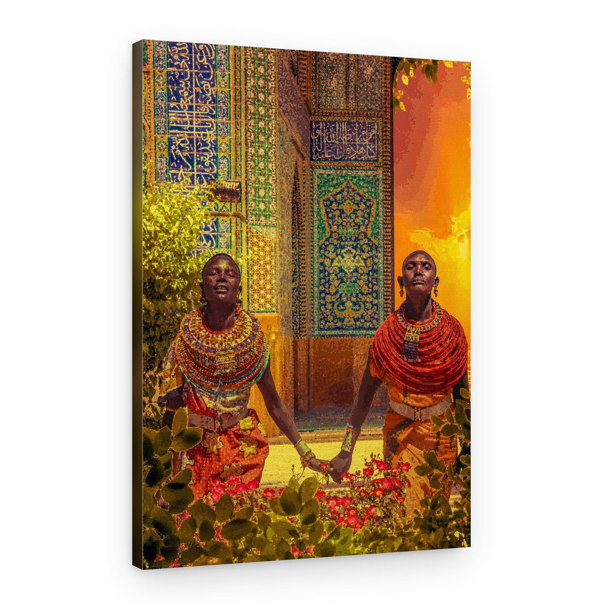 Vibrant African Serenity – Canvas Print