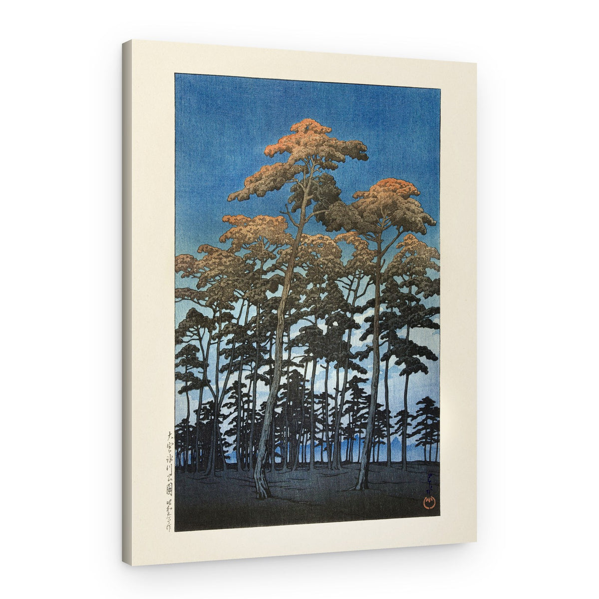 Hikawa Park In Omiya (1930) By Kawase Hasui and Watanabe Shozaburo – Canvas Print