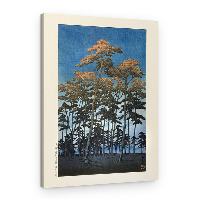 Hikawa Park In Omiya (1930) By Kawase Hasui and Watanabe Shozaburo – Canvas Print