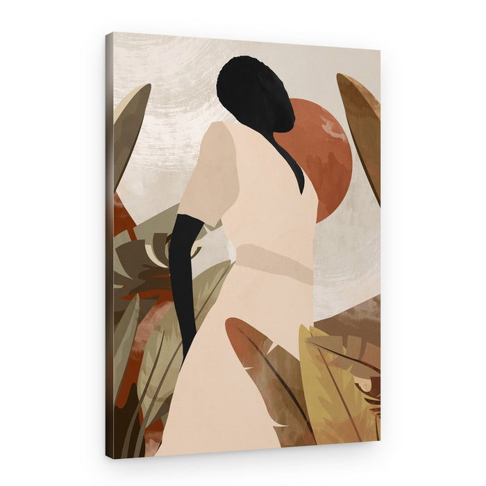 Elegant Tropical Silhouette – Canvas Print