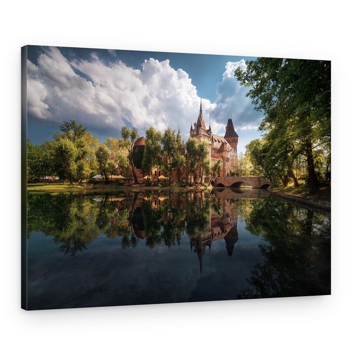 Fairytale Castle Reflection – Canvas Print