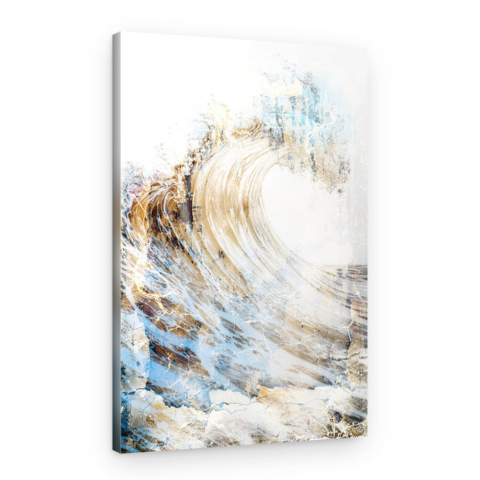 Earthy Ocean Wave – Canvas Print