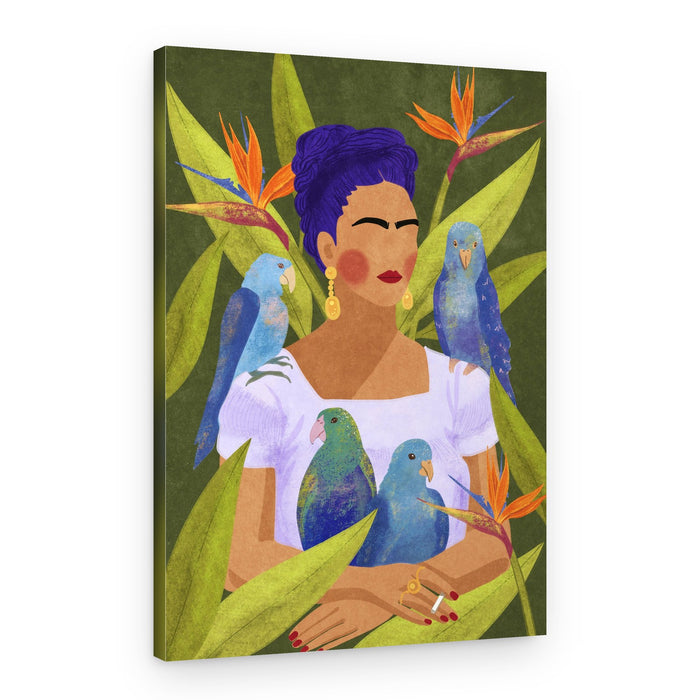 Frida and birds – Canvas Print