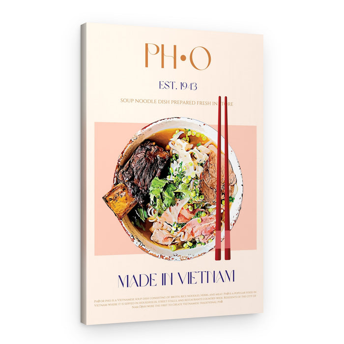 Authentic Vietnamese Pho – Canvas Print