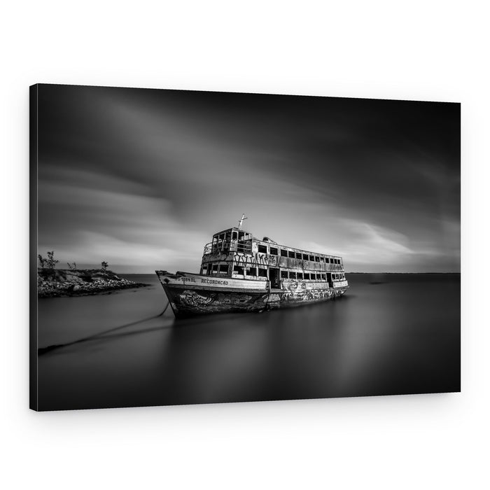 Abandoned Ferry Calm – Canvas Print