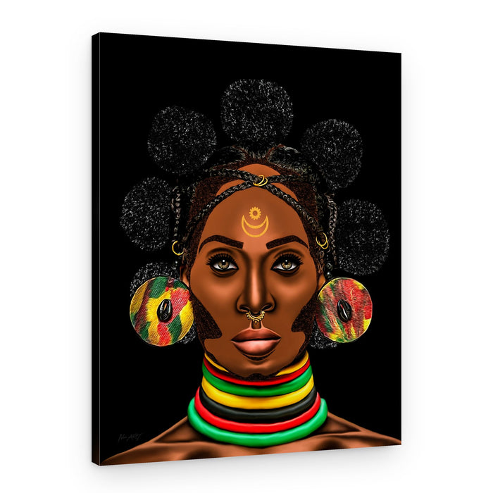 African Queen Portrait – Canvas Print