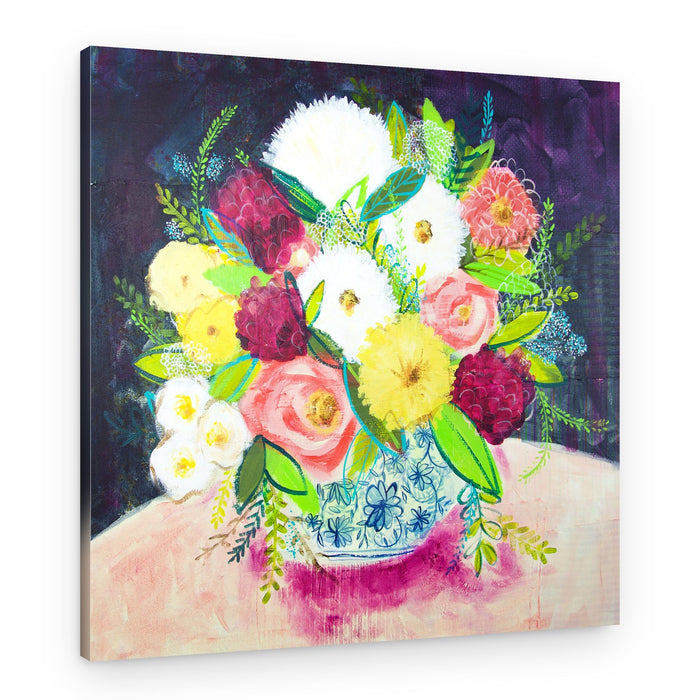 Vibrant Floral Still Life – Canvas Print